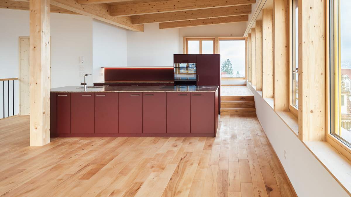 Stylish family kitchen with plenty of storage space