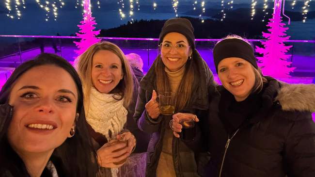 Weihnachtsessen: Zum Dank ging es hoch hinaus