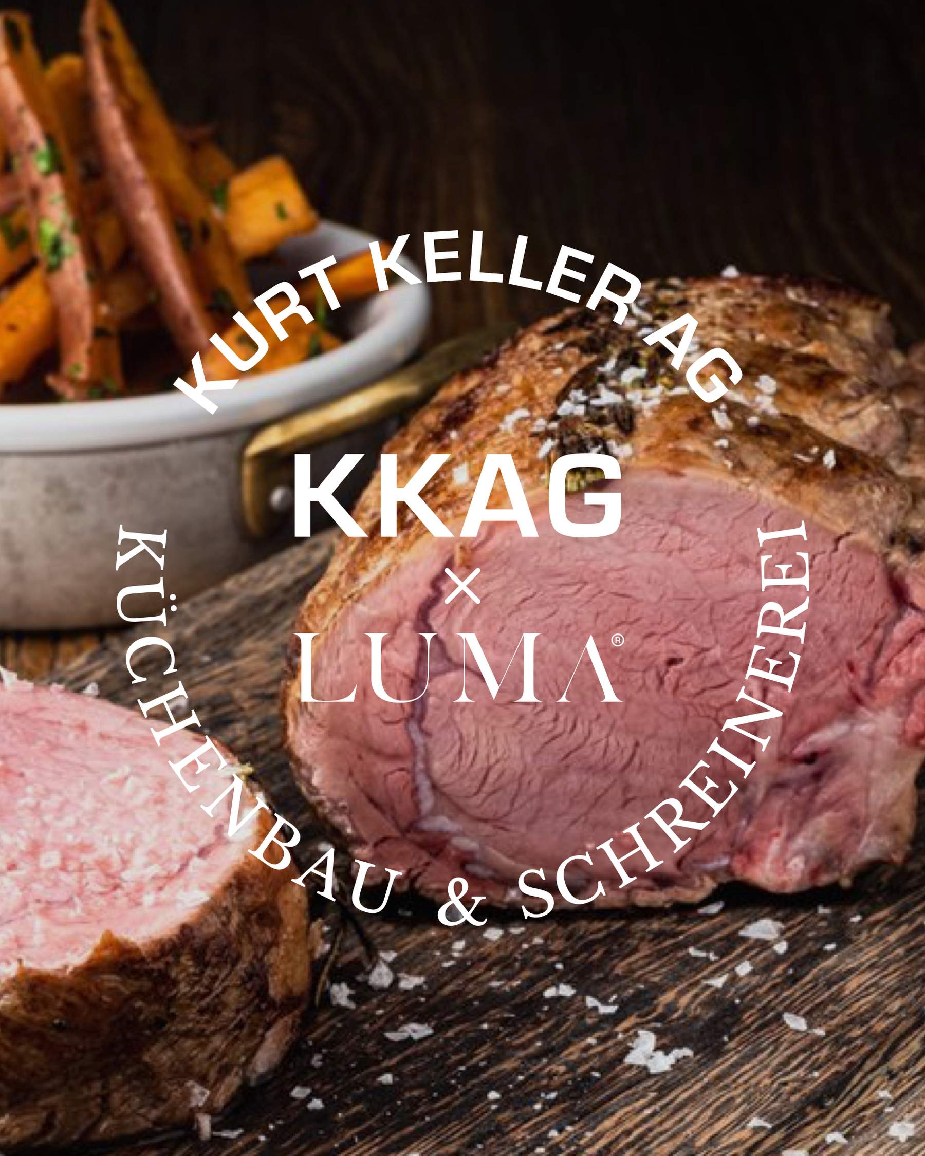 Rezept für Kalbskotelett mit Süsskartoffel-Wedges | Kurt Keller AG